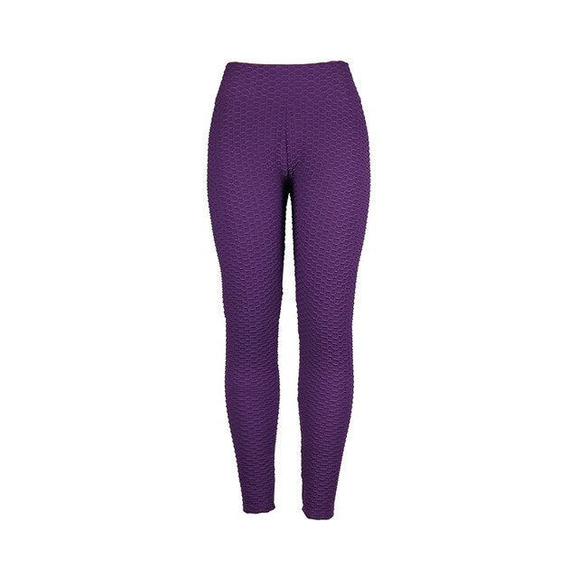 High Waist Honeycomb Leggings for Women