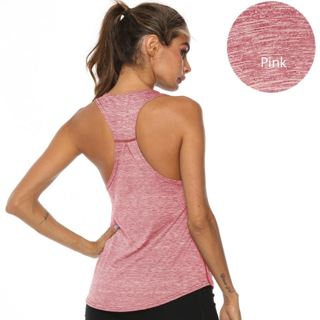 Sleeveless Racerback Yoga Gym Vest