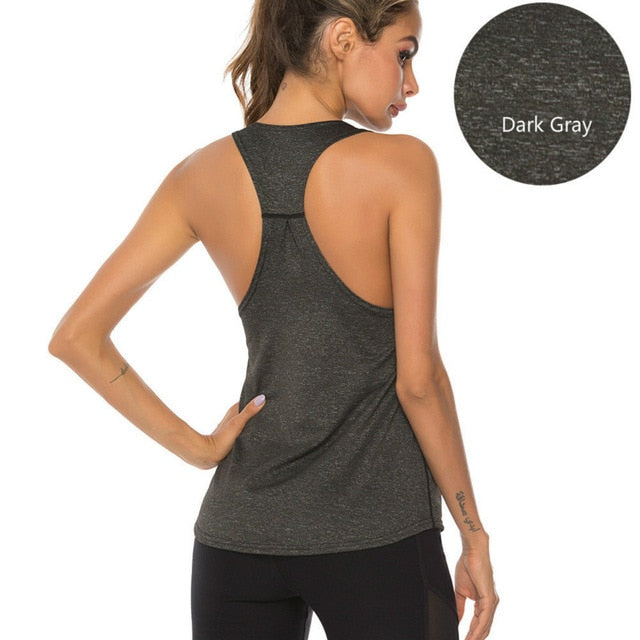 Sleeveless Racerback Yoga Gym Vest