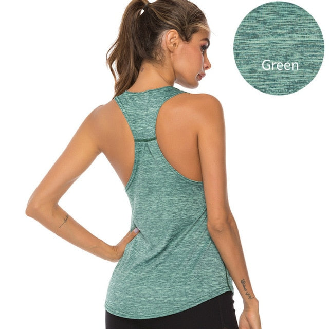 Sleeveless Racerback Yoga Gym Vest