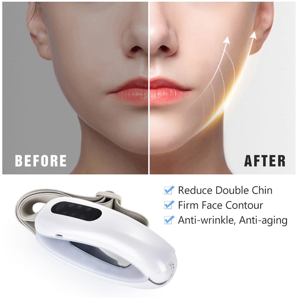 LED Photon Light Therapy V Face Massager