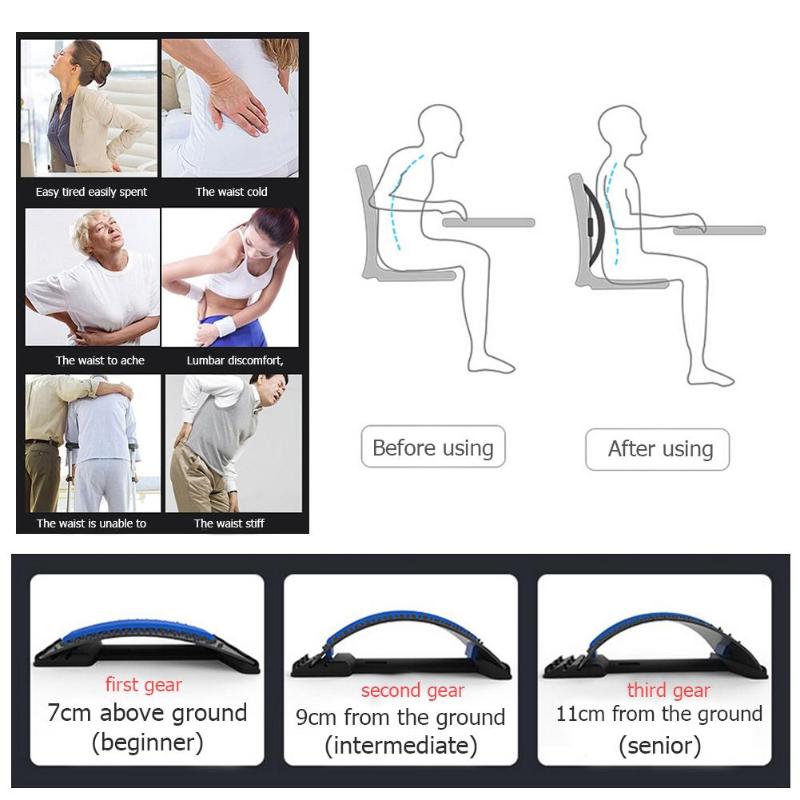 Back Stretcher, Lumbar Back Pain Relief Massager