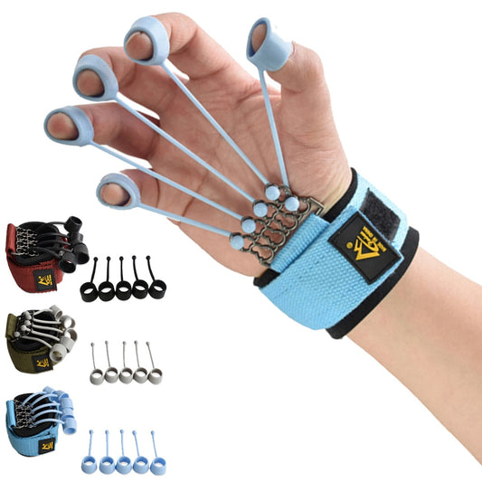 Finger And Hand Extensor Exerciser Trainer With Hand Strengthener